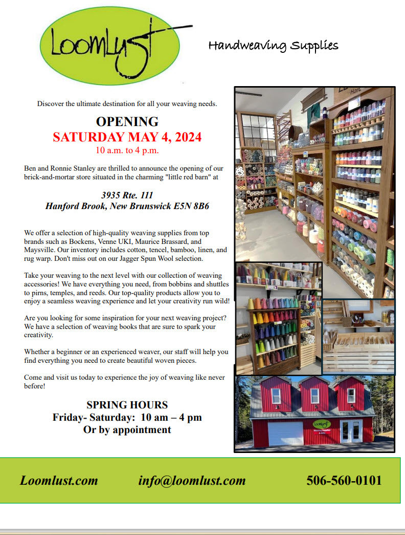 Loomlust store Opening Saturday May 4, 2024
