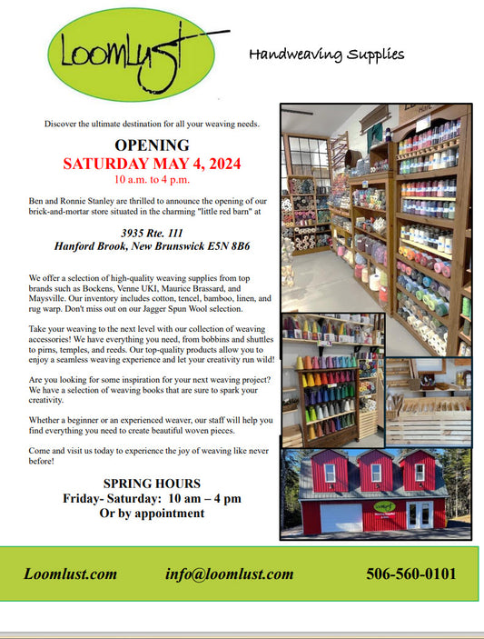 Loomlust store Opening Saturday May 4, 2024