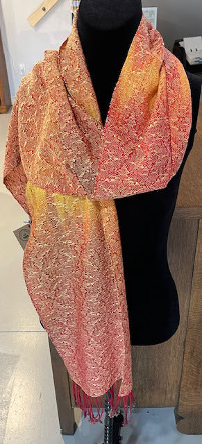 Snakeskin on fire scarf